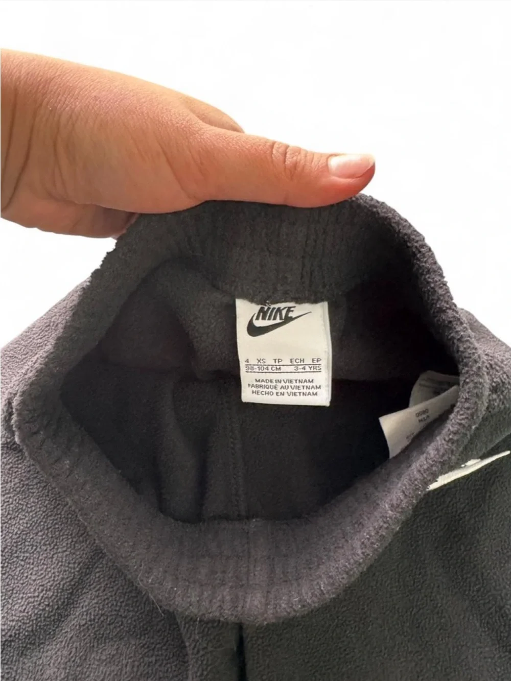 Nike Kids Black Fleece Matching Set Size 4 - Picture 5 of 6